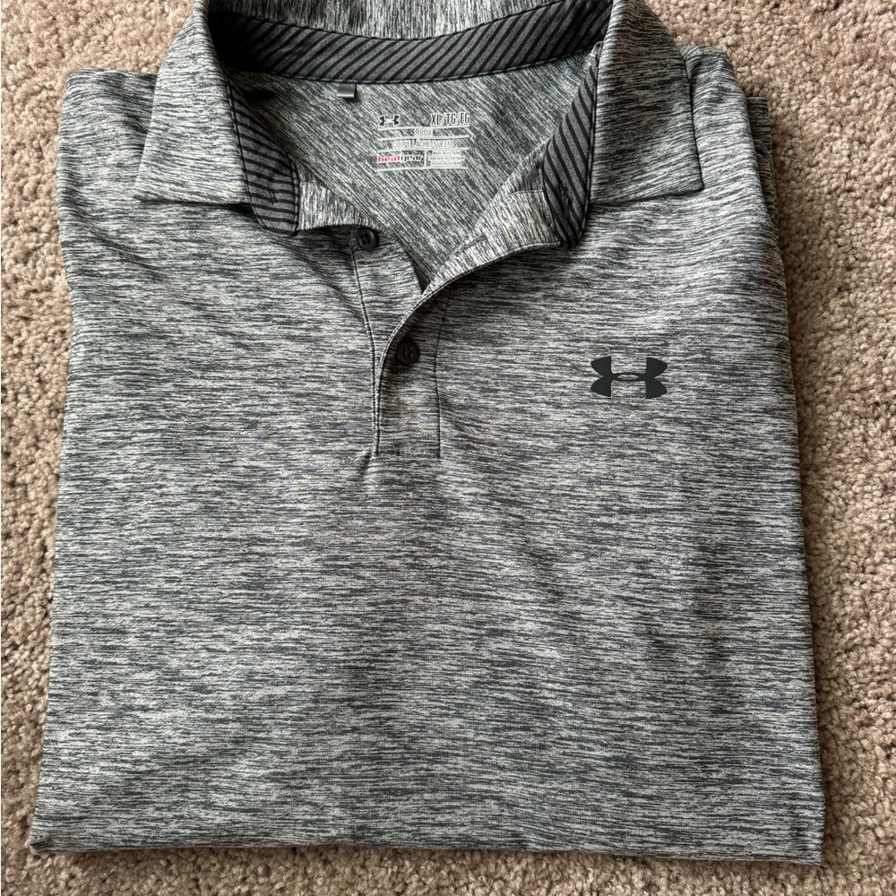 Under Armour Men's Gray Polo Shirt